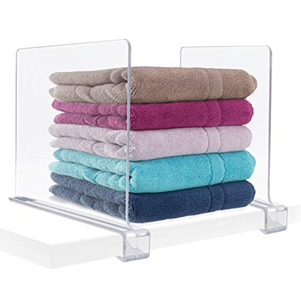 Sorbus Acrylic Shelf Dividers 4 Set & Reviews Wayfair